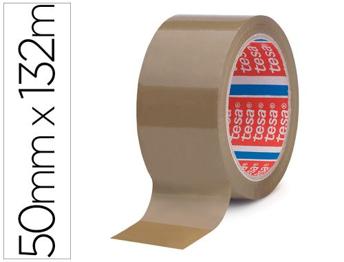 Fita adesiva tesa polipropileno castanha 132 mt x 50 mm , Tesa , 39150 , 0